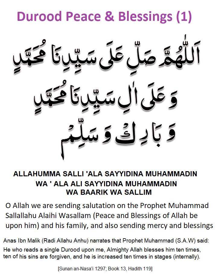 Durood Peace & Blessings (1)