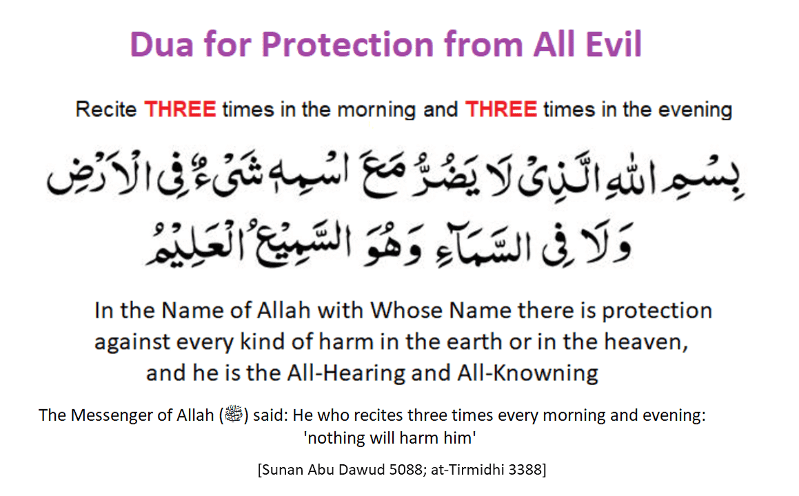 Dua for Protection from All Evil