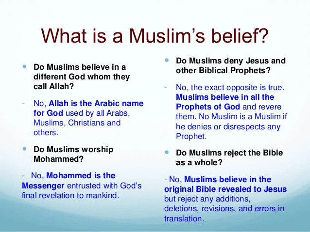 What is Muslims Belief?