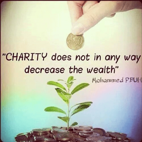 Charity does not decrease Wealth