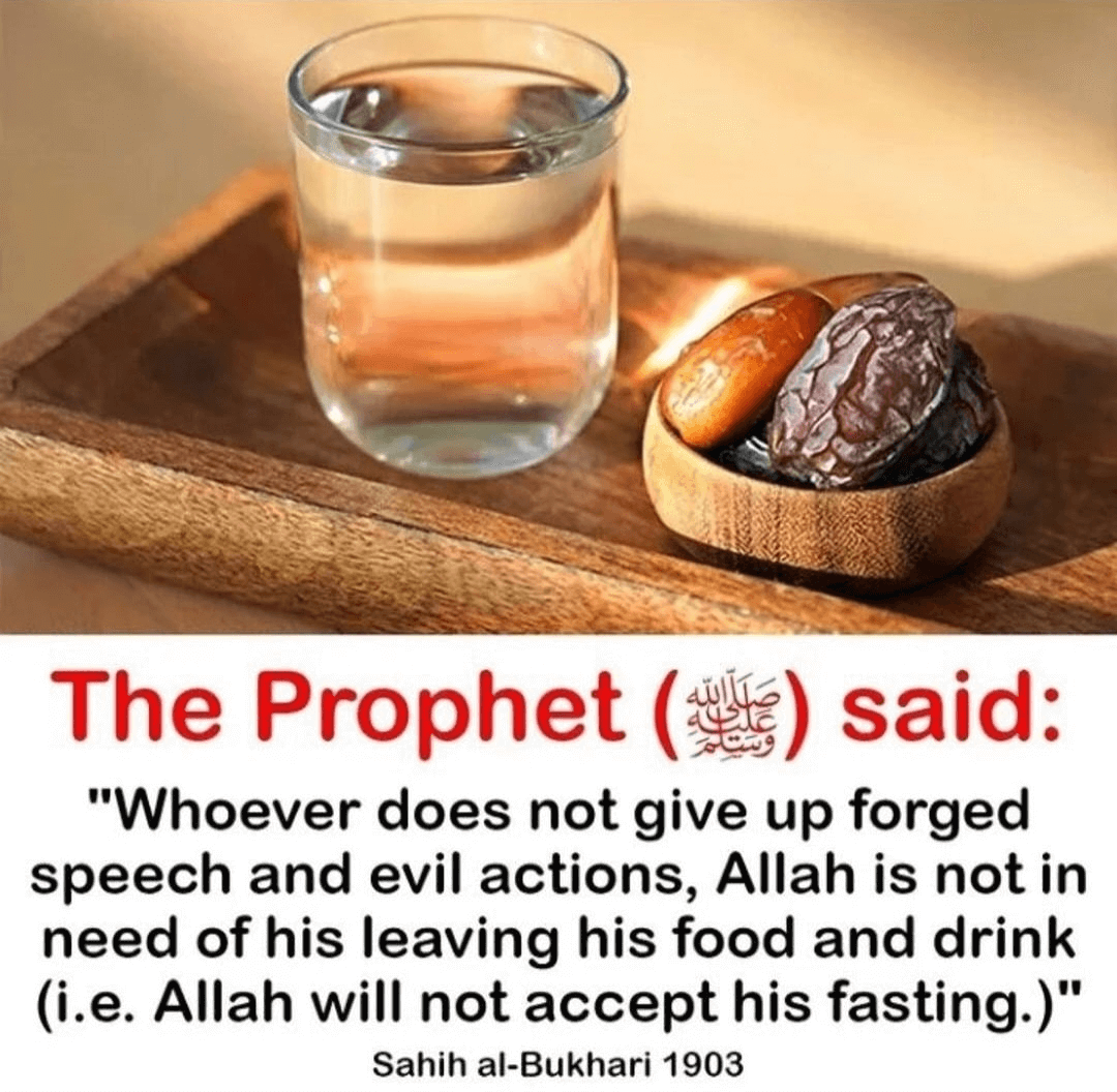 Fasting Abstain Evil Actions