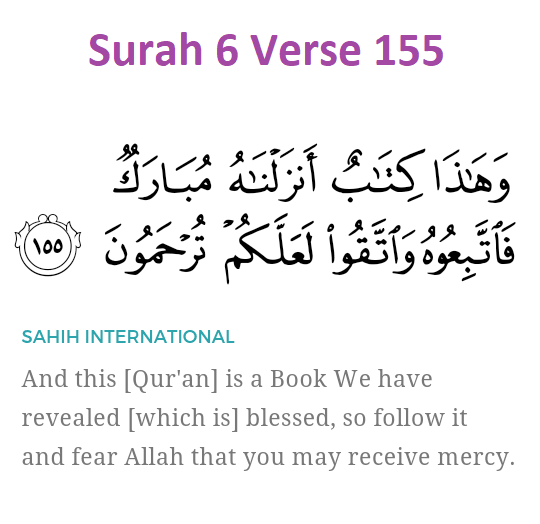 Surah 6 Verse 155