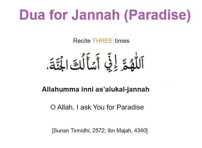 Dua for Jannah