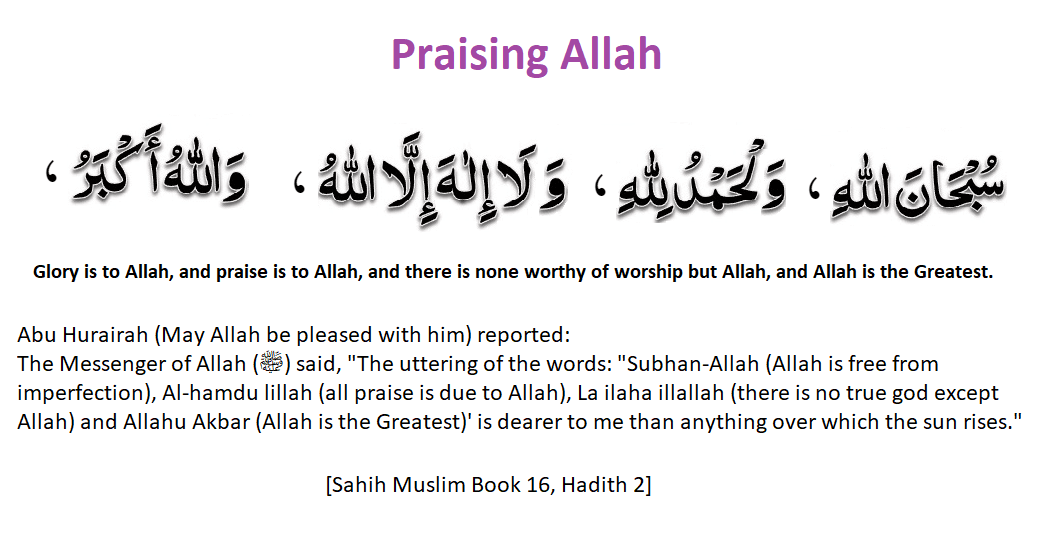 Praising Allah