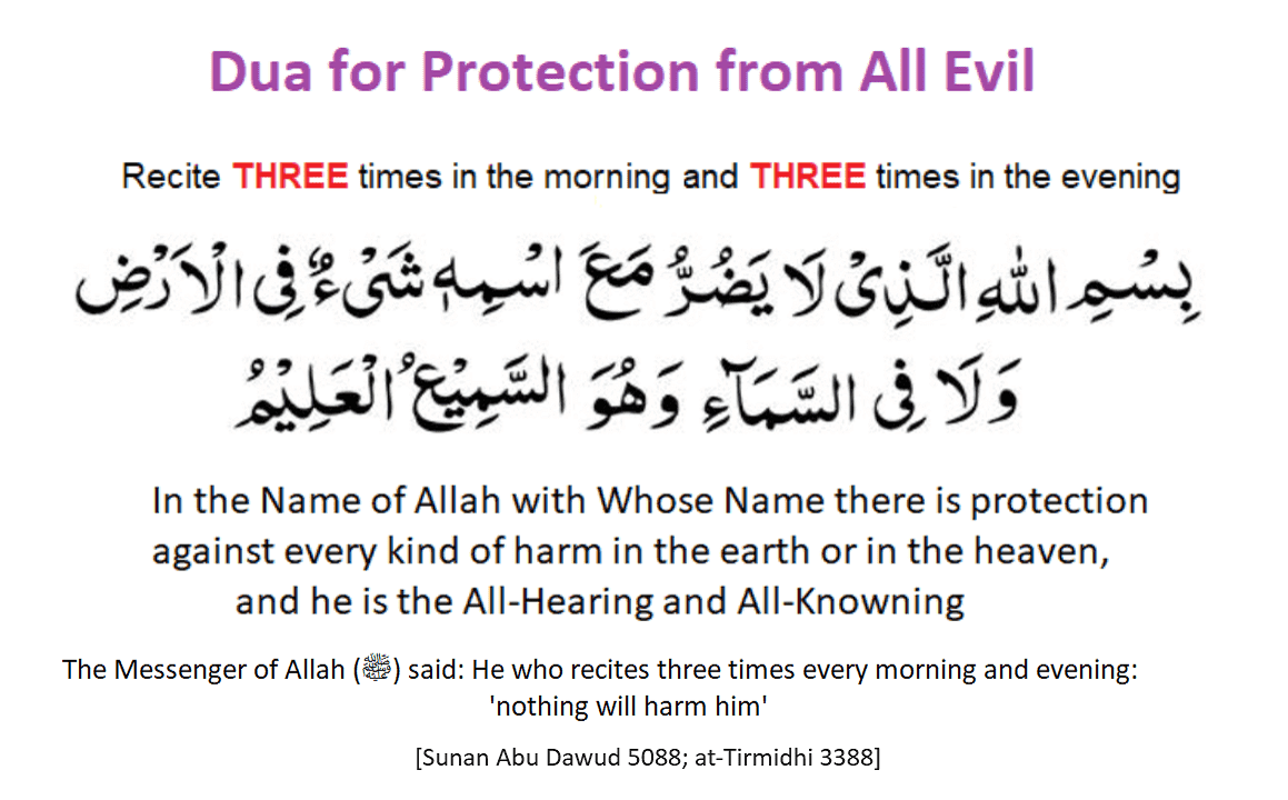  Dua for Protection  from All Evil Duas  Revival Mercy of 