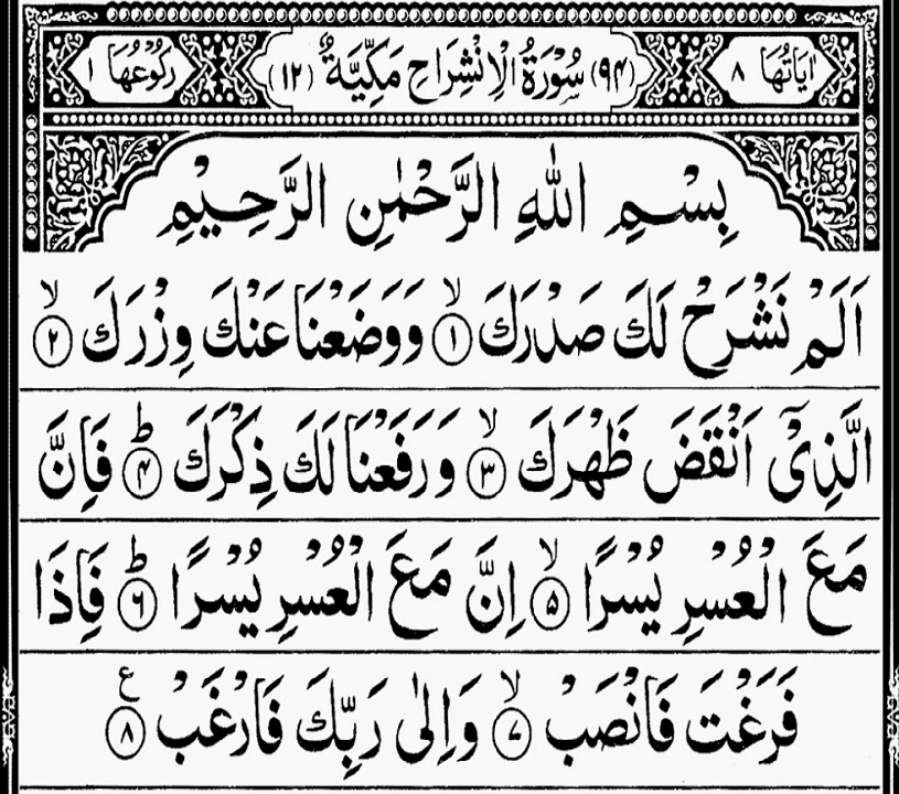 Surah Ash-Sharh